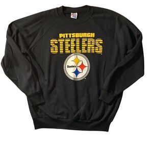Vintage Pittsburgh Steelers crewneck sweatshirt XL USA made 90s 80s Vtg NFL